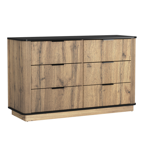 Modern Storage Cabinet for Living Room Modern Wood 6-Drawer Storage Solution for Home Supplier