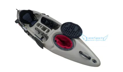 PE Plastic Canoe One Person kayak Fishing Summer Water Rowing Boats