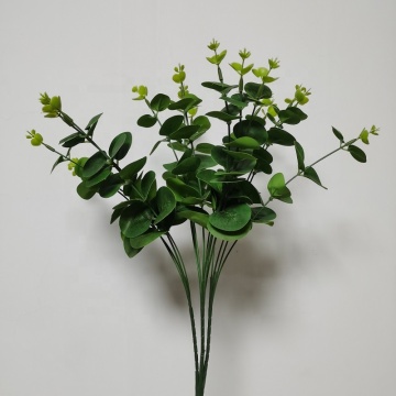 Wholesale Artificial Silk Eucalyptus Branches for Home Decoration