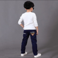 2021 Autumn Sweatpants Letters Boys Pants Trousers Kid Casual Mid Elastic Waist Pencil School Jean for A 4-16T Children Clothing