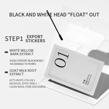 Hot Sale Wholesale Nose Blackhead Patches 2-Step Blackhead Removal Pimple Nose Mask