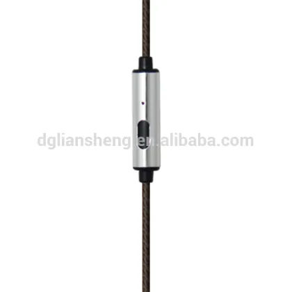 2016 real wood headphones earbuds with metal mic