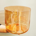 Highlight Golden-brown Clear Crystal Singing Bowl