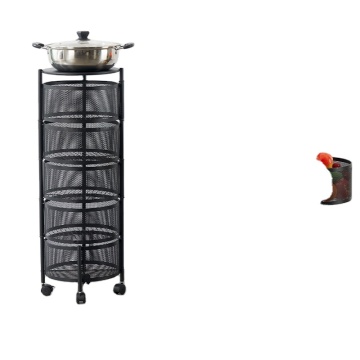 Five Tier Kitchen Rotating Multi-Functional Storage Rack