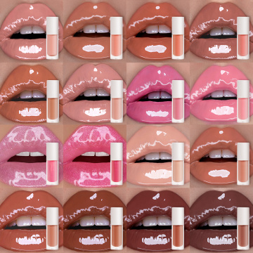16 Color Changing Lip Oil Pigmented Big Brush Magic Moisturizing Flavouring Fruit Clear Vegan Pink Lipgloss Lip Plumper Gloss
