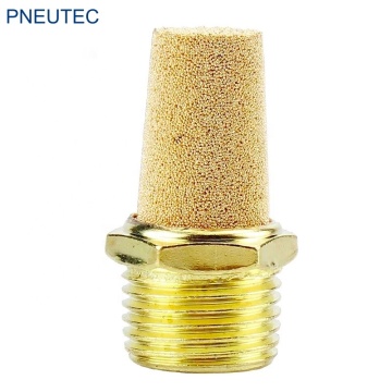 BSL-02/03 B Series Sintered Powder Bronze Brass Pneumatic Silencer for Solenoid Valves