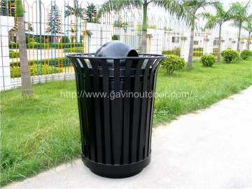 Metal outdoor waste bin outdoor trash can outdoor trash bin