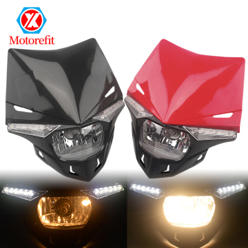 Universal H4 Motorcycle Headlight for Dirt Bike Motocross and Sports