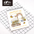 Small town life style A4 vertical spiral notebook