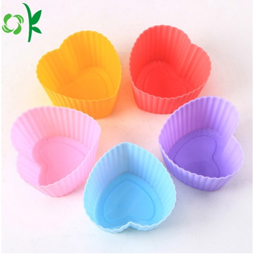 Silikon Cup Cake Mould för dekorering Non-Stick Bakeare