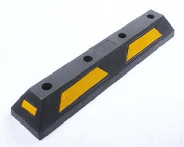 60 cm Rubber and Plastic Wheel Stopper with Four Holes and Three Holes for Car Parking