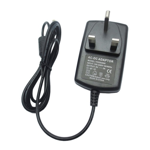 23W POS väggkontakt DC-adapter 9V2.5A UK