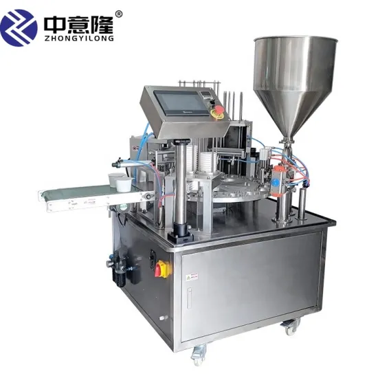 Fully Automatic Yogurt and Butter Cup Filling and Sealing Machine