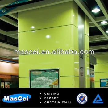 Decorated wall aluminum ceramic tile