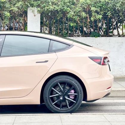 Platinum Milky Coffee Car Wrap