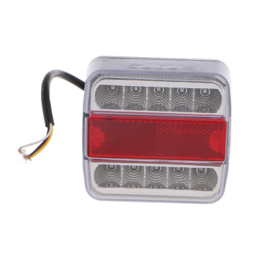 14 LED 12V LED Rear Tail Lights for Trailer, Caravan, Truck, and Lorry - 4 Function