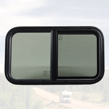 Ventana deslizante de RV de aleación de aluminio de 1067x305 mm con vidrio templado y certificación E4