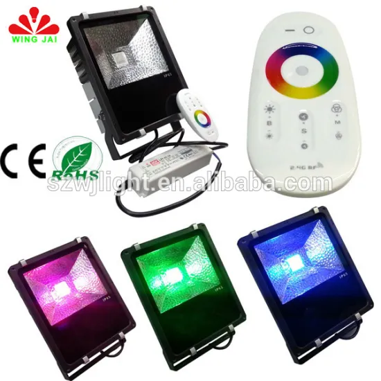 ce rohs remote control 50w dmx rgb led flood light warranty 3 years