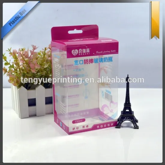 baby bottles plastic PP package box with window