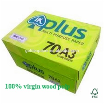 100% wood pulp A4 75gsm copy paper