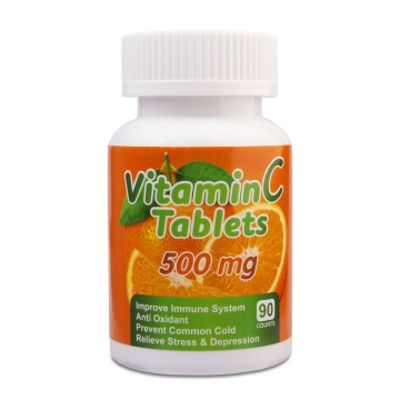 Private Label Immune Boost 500mg Orange Flavor Vitamin C Zinc Chewable Tablets Improve Immune System