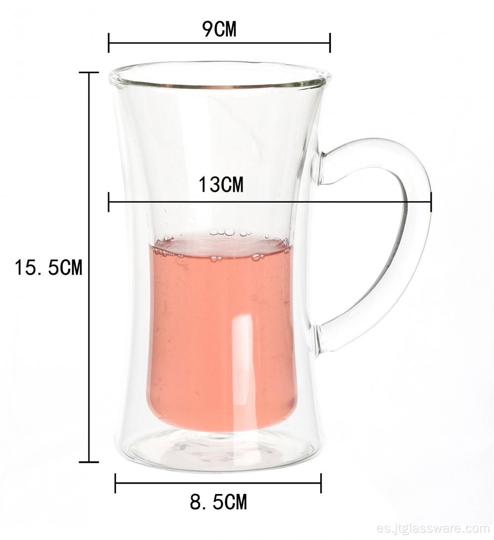 Tazas de vidrio grabadas para cristalería para beber