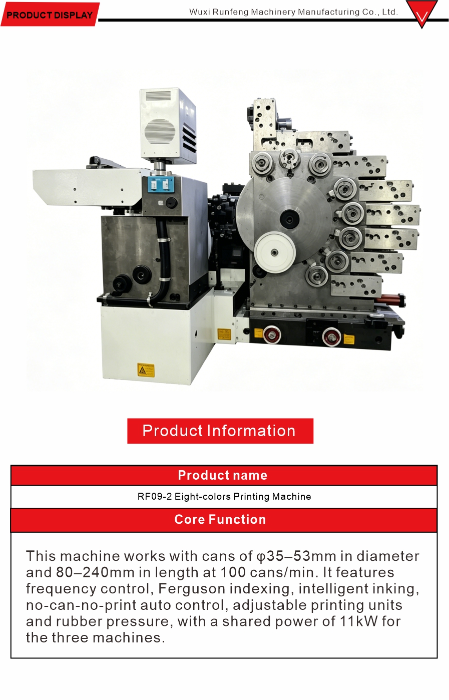 Adjustable Pressure Can Printing Machine