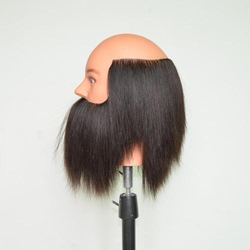 100% HUMAN HAIR  BLAD MALE TRAINING HAIR MANNEQUIN HEAD