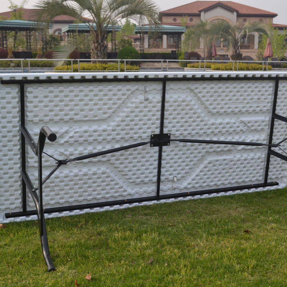 Plastic folding picnic table with benches