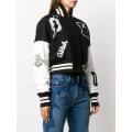 High Quality Custom Logo Baseball Women's Cropped Jacket