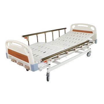 3 Crank Manual Hospital Bed with Mattress
