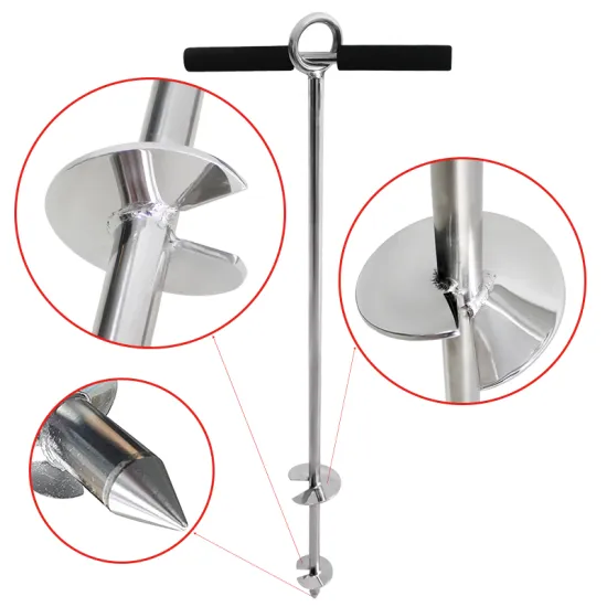 Yanyu Boat Sand Anchor: 316 Stainless Steel PWC Anchor for Secure Docking Near Sandbars and Beaches