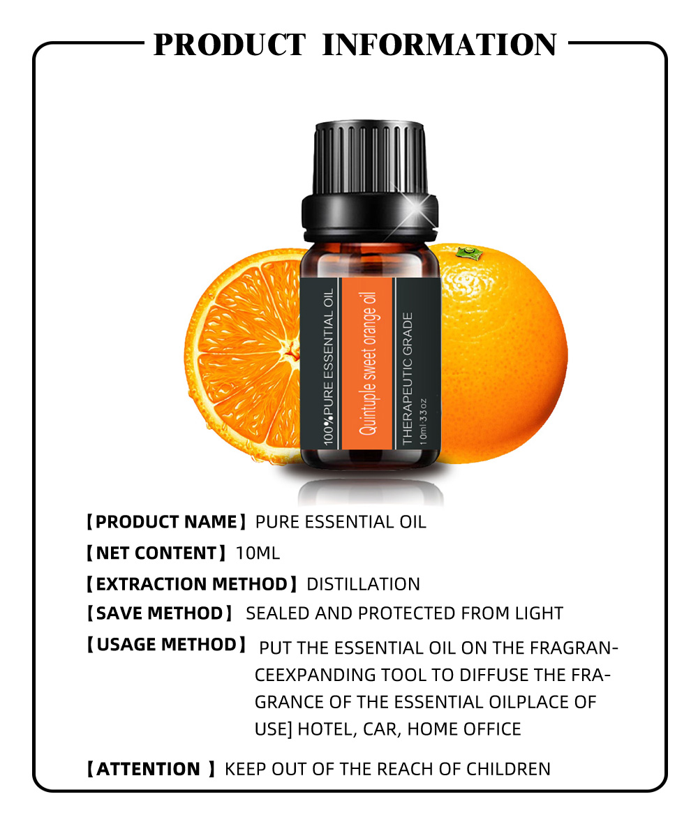 Natural Therapeutic Grade Sweet Orange Essential Oils