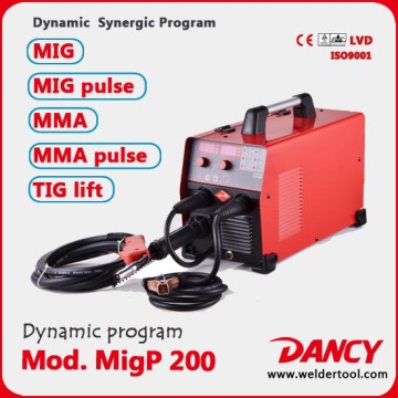 Professional pulse mig/mag inverter 200amps