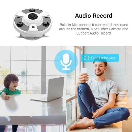 5MP Indoor AHD Panoramic Camera - High Quality Night Vision Security Camera