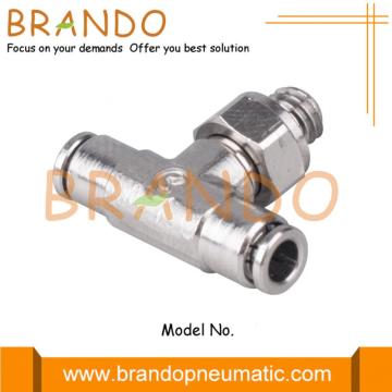 Male Branch Tee Push In Miniature Pneumatic Fittings