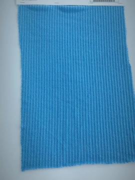 Blue Knitting Hacci Spandex Polyester Fabric Sweater