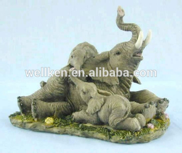 polyresin elephant statue,polystone animal sculpture,resin elephant figurines