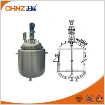 Stainless steel agitatored tank reactor for mixing