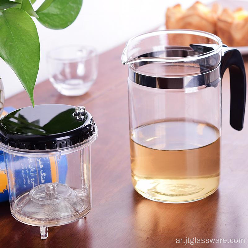 إبريق الشاي Gongfu ذو الزجاج الشفاف المريح الصيني