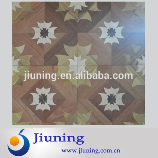 Cheap Art parquet Engineered wood flooring Red Wood & Teak Wood