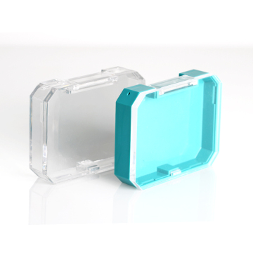 Square Shaped Plastic Nail Art and Eye Shadow Jar