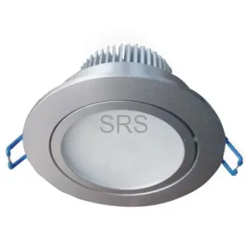 LED Downlights, 3x1 W High Power LED, Glass or Arylic Cover