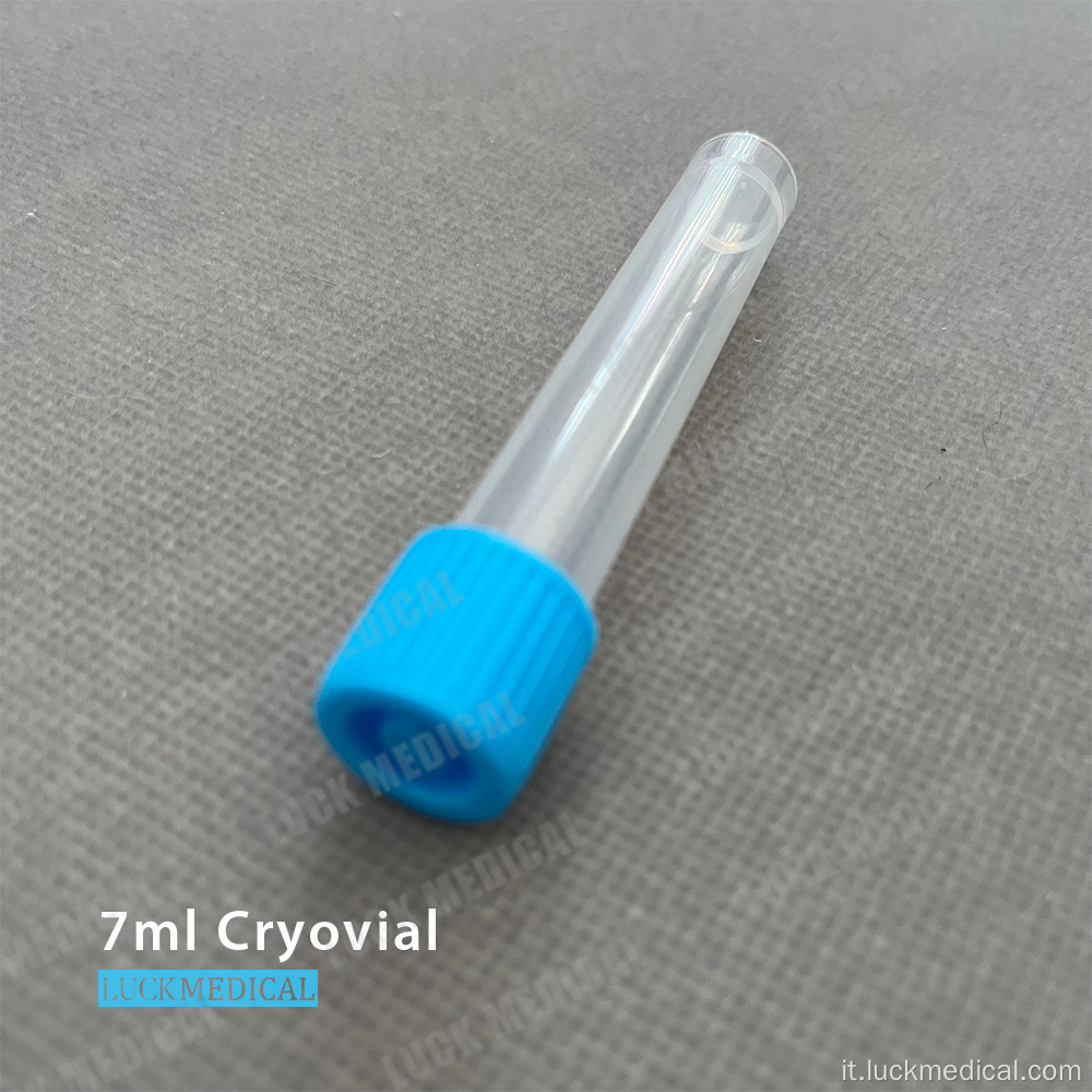 Cryovial 7 ml di auto-eccezionale con capitalizzazione