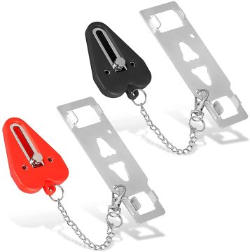 Travel Door Lock - Portable Hotel Door Stopper Anti-Theft Security