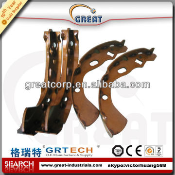 China manufacturer semi-metallic brake shoes for pride