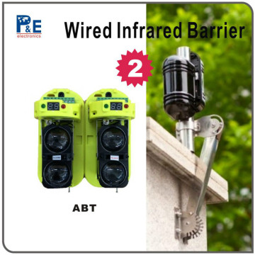 Wired 2 Beams Digital Active Intrared Detector,8 Channel Frequency Conversion Beams, Outdoor Driveway Infrared Detectors