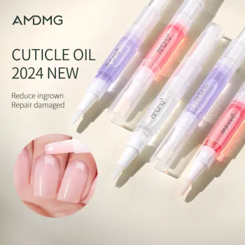 Vegan Organic Nail Care: 5ml Cuticle Oil, Exfoliator, and Remover with Flower Scent and Nutritious Nutrition for Private Label Nail Salons - AMDMG