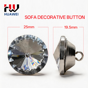 HUAWEI Hardware Satellite Round Faceted Crystal Sofa Buttons