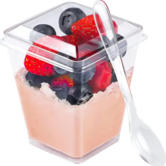 PET plastic tray ice cream/pudding/cake box